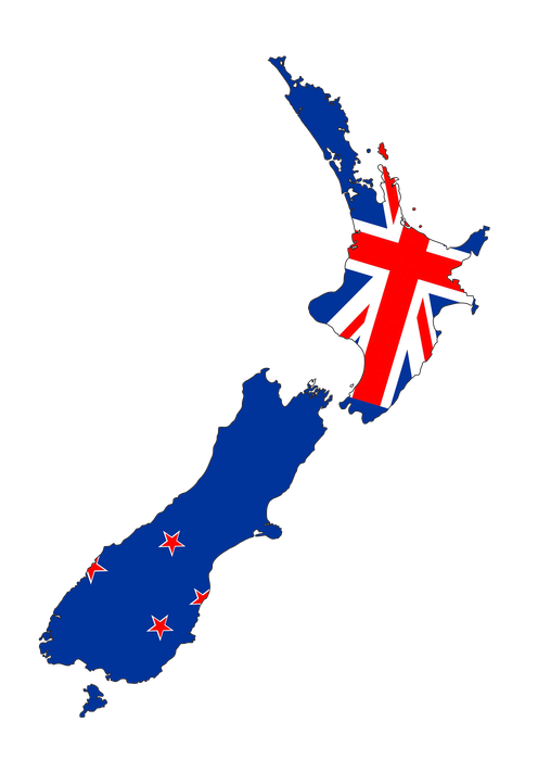 new zealand map