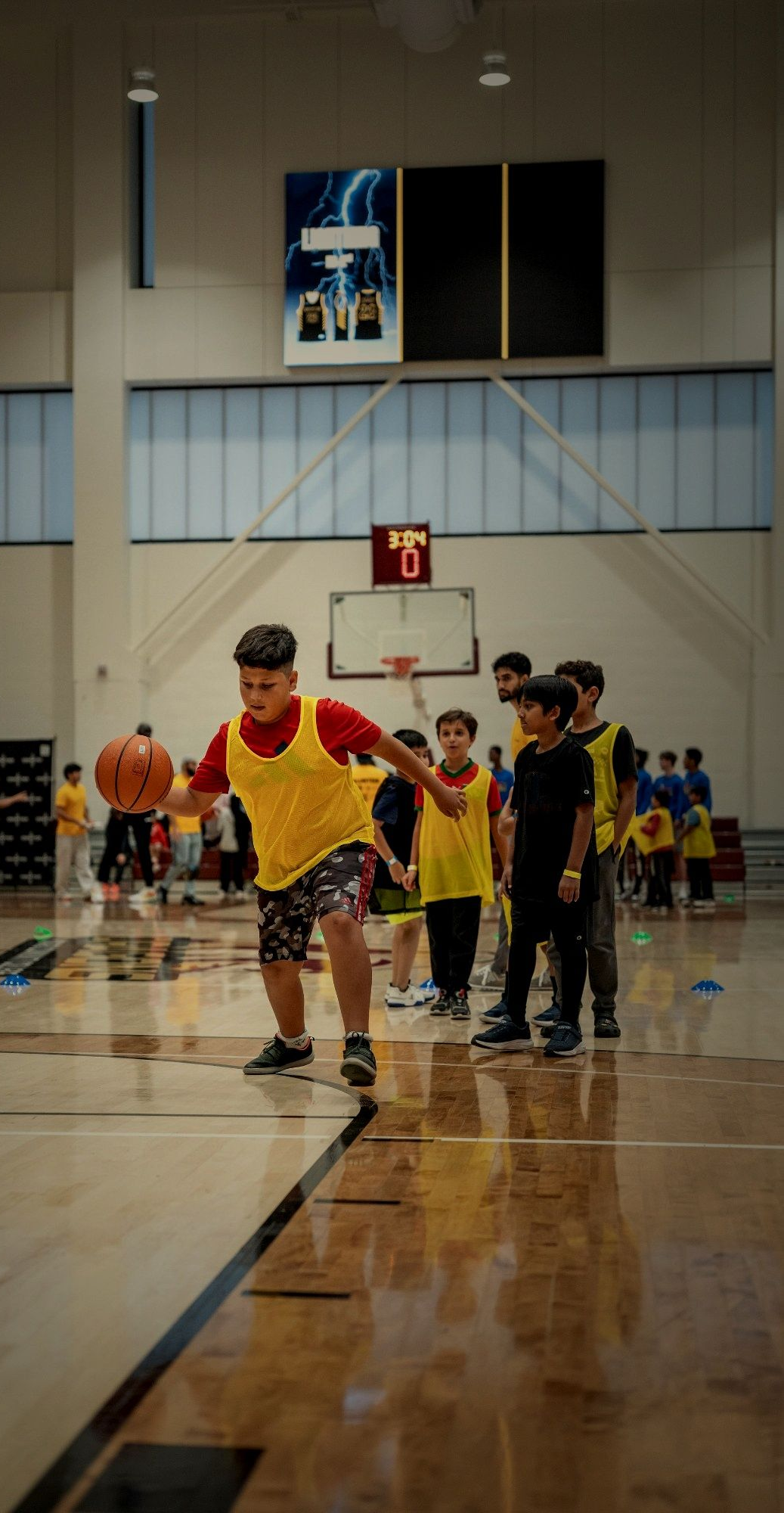 SPA Thunders basketball team in action