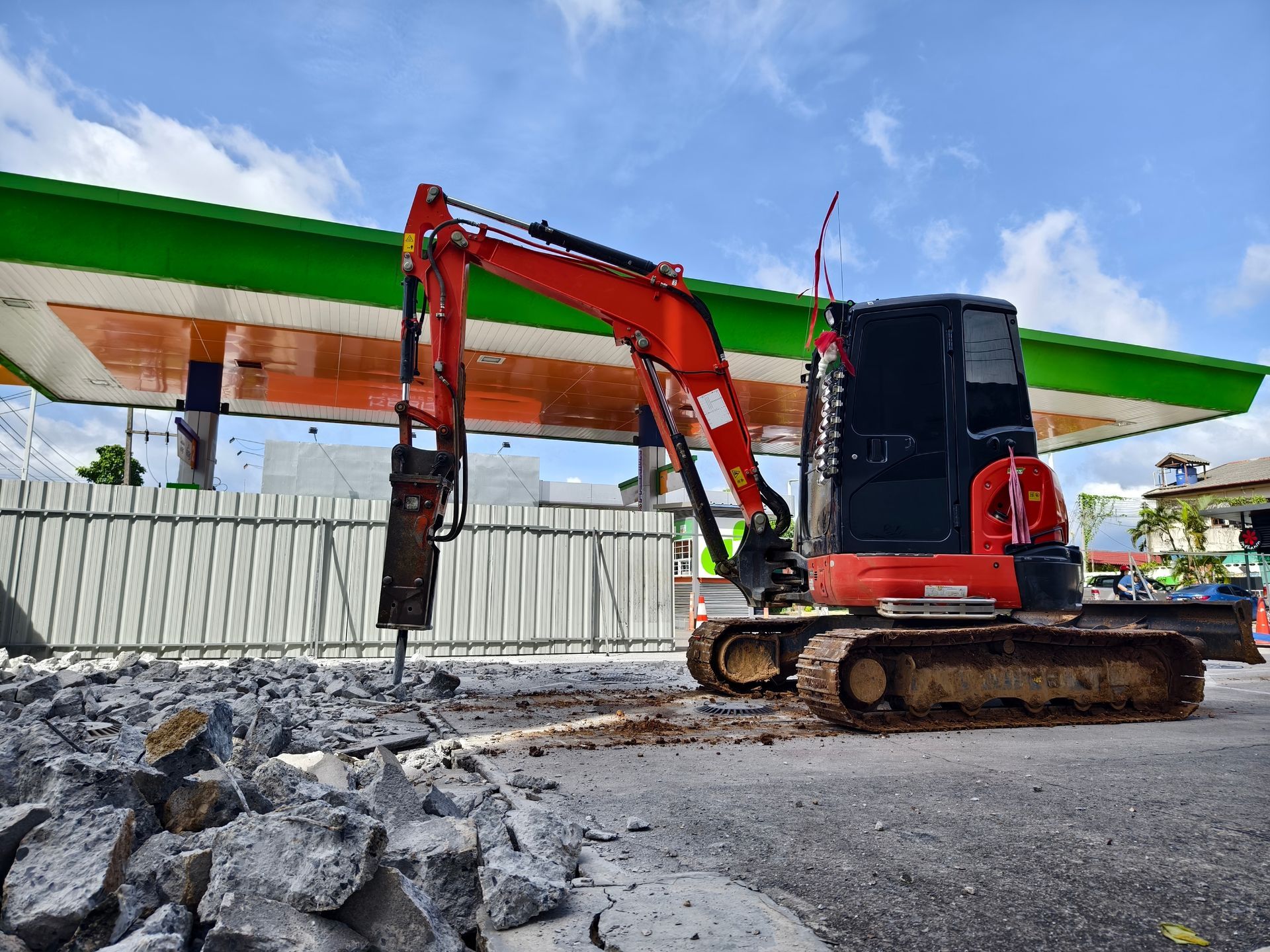 Concrete breaking