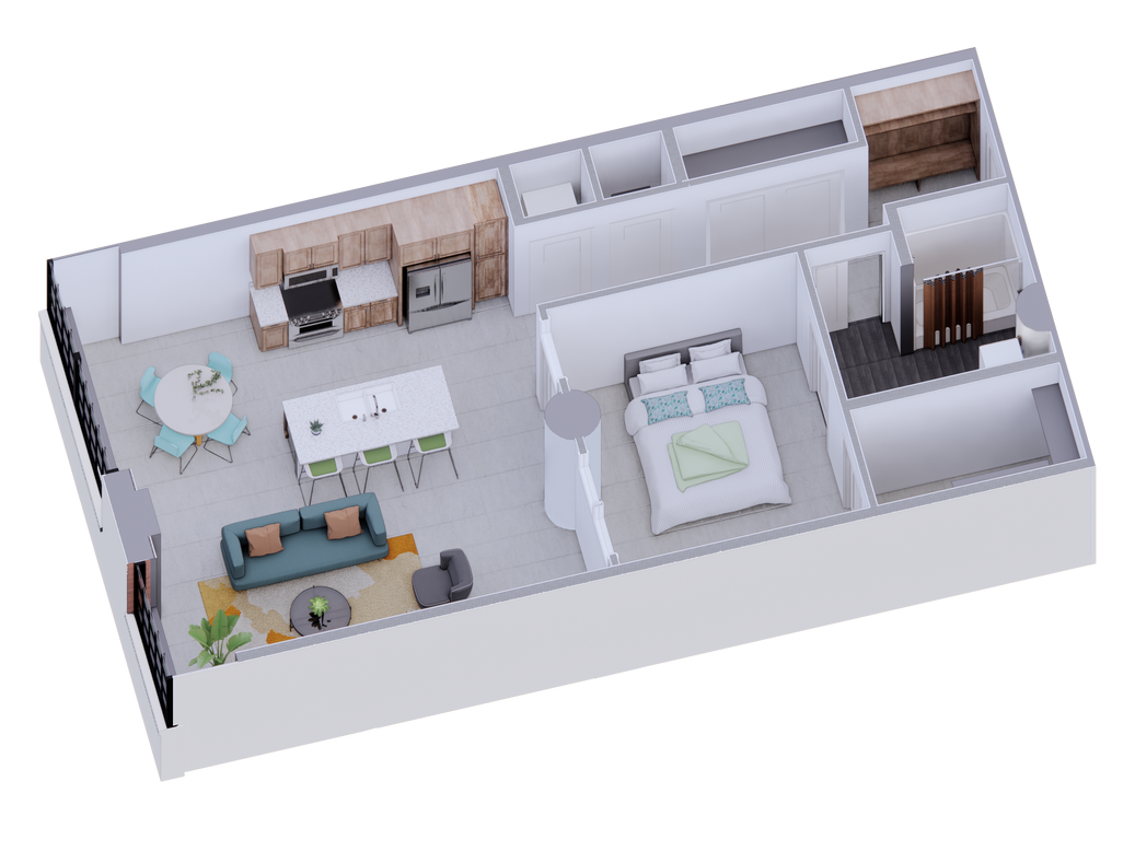 The GT floorplan