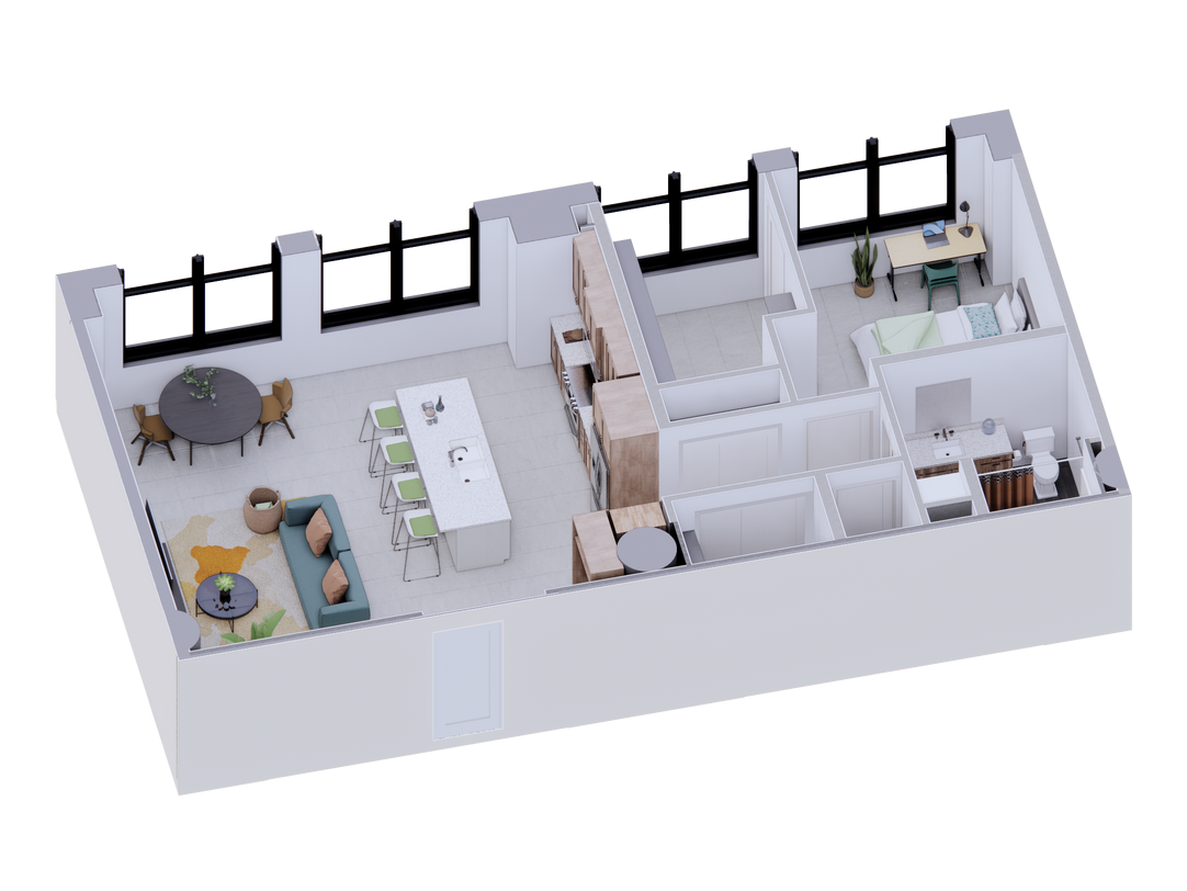 Model A floorplan