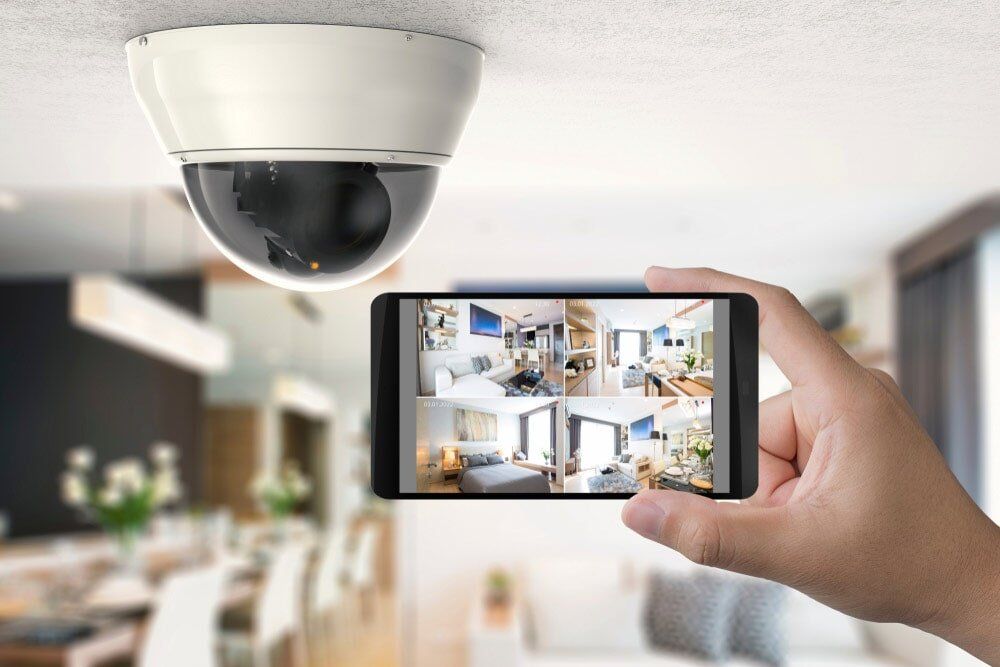 CCTV Monitoring Using Phone — Electrical Services in Cairns, QLD
