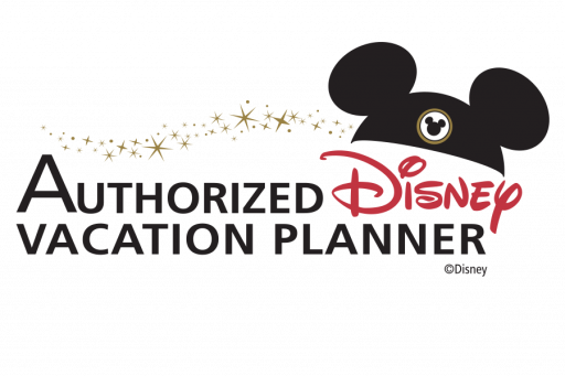 Authorized Disney Vacation Planner logo with Mickey Mouse ears and magical stars.