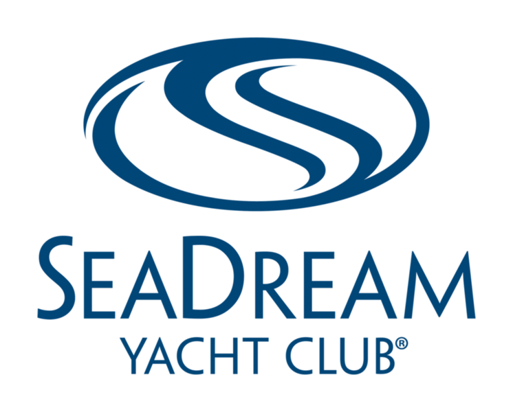 SeaDream Yacht Club logo: blue oval with stylized 