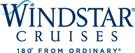 Windstar Cruises logo in blue with tagline 