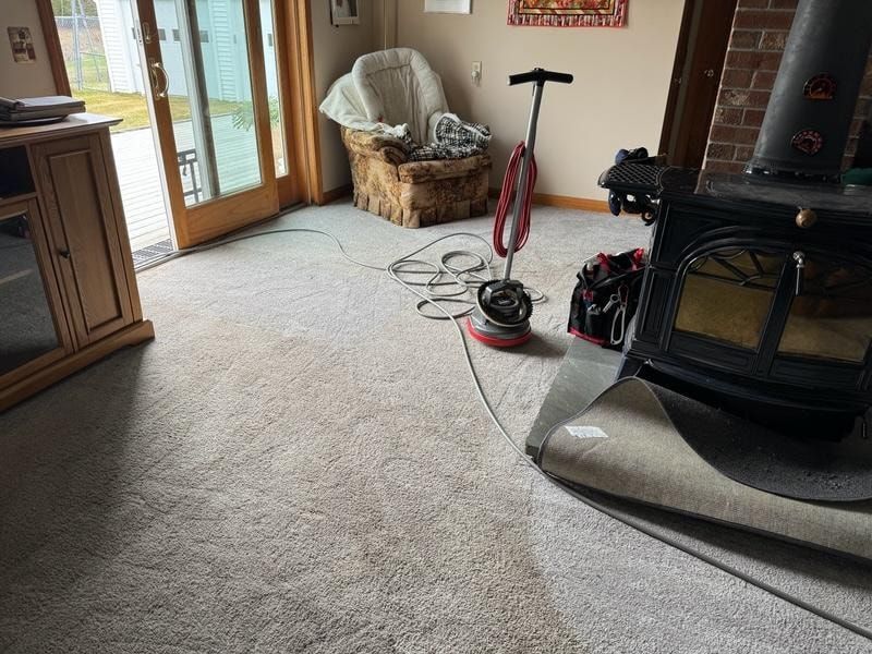Carpet Cleaning in a home