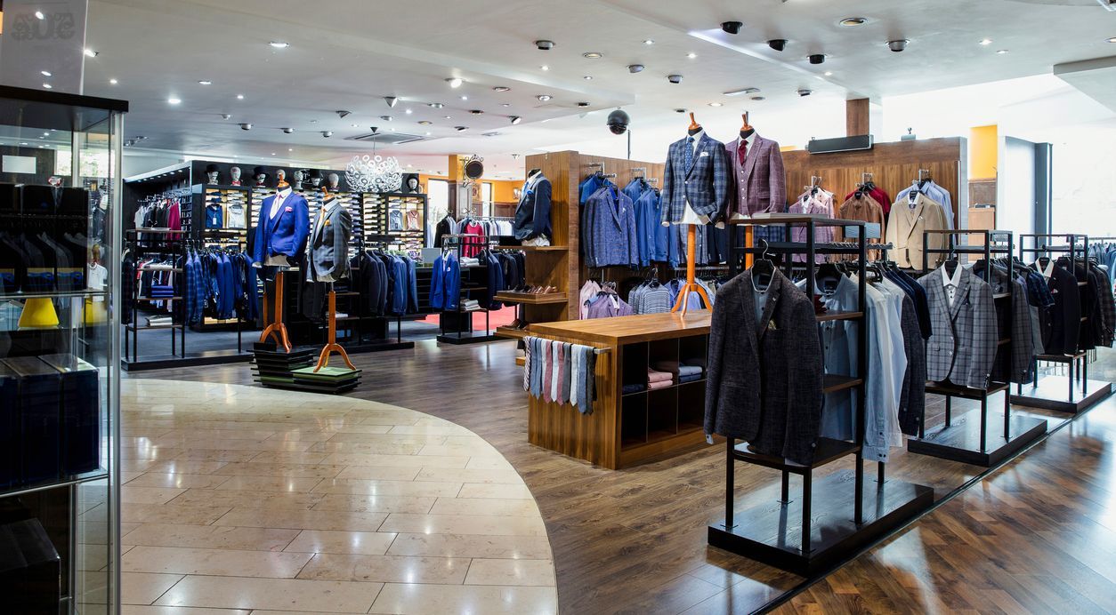 retail store cleaning services image if a clothing shop after hours for janitor work