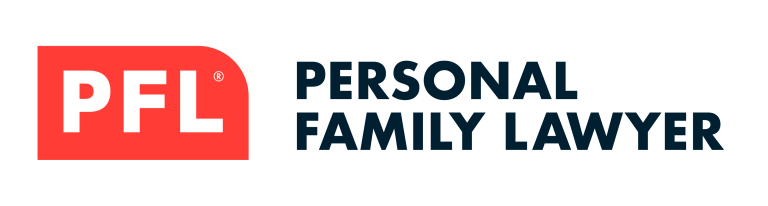 PFL logo with “Personal Family Lawyer” text in red and black on a white background
