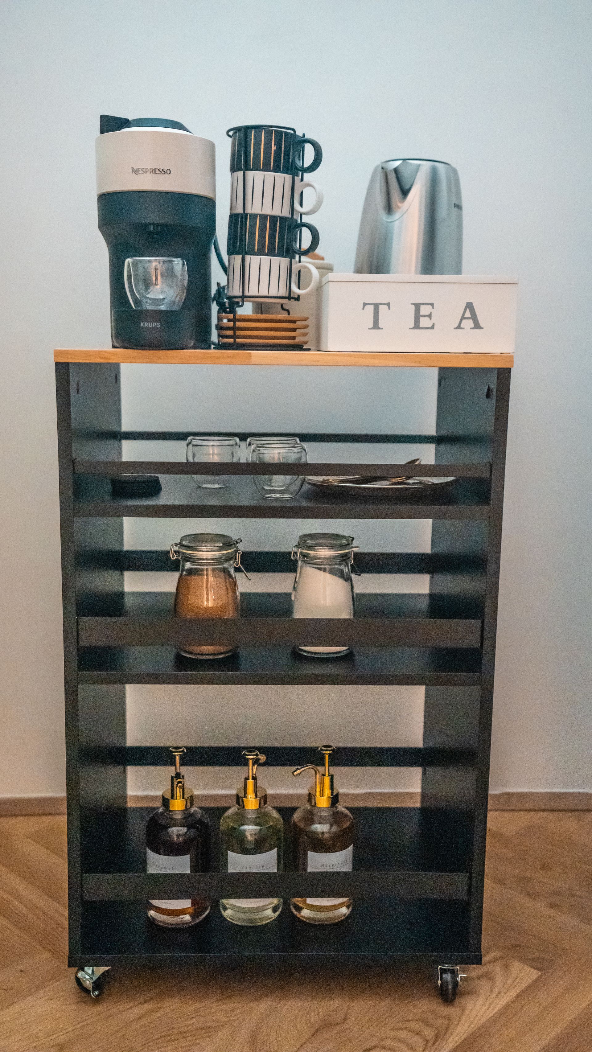 Kaffee in Apartment bei Wohnbude in Wien