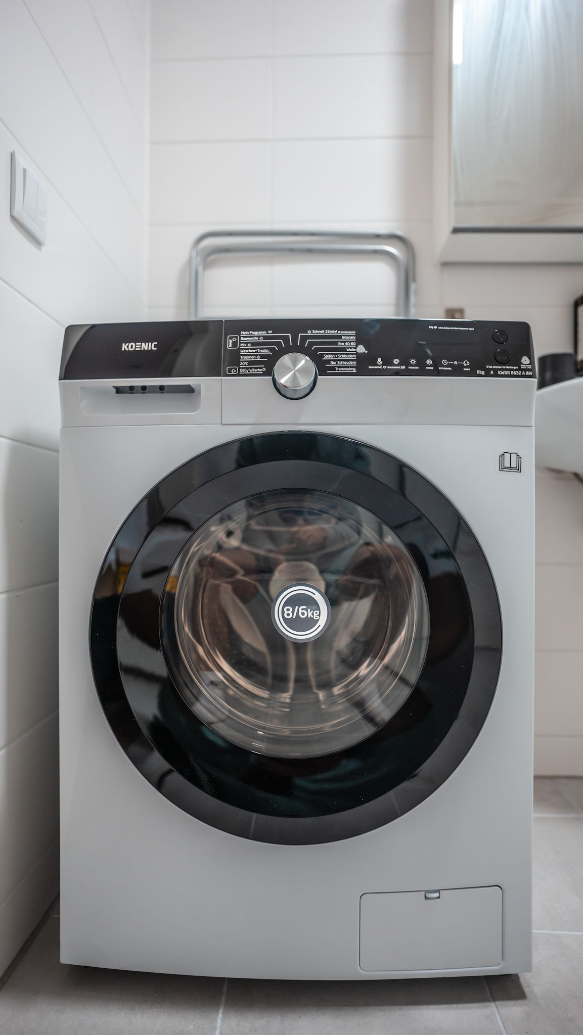 Waschmaschine in Apartment bei Wohnbude in Wien