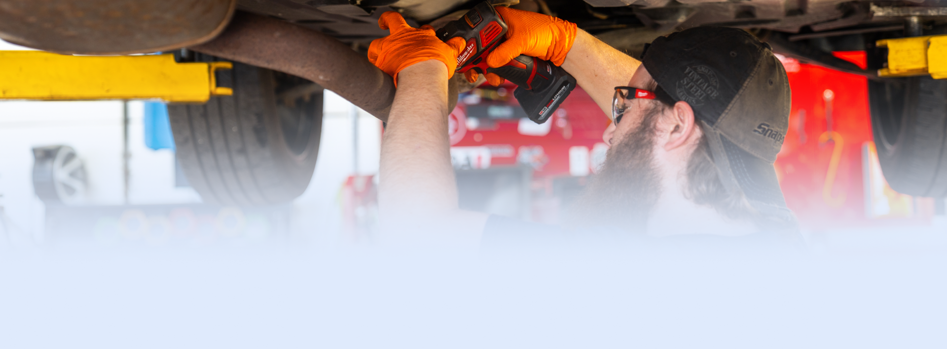Technician performing auto repairs in Grandview, MO | Jerry's Auto Repair