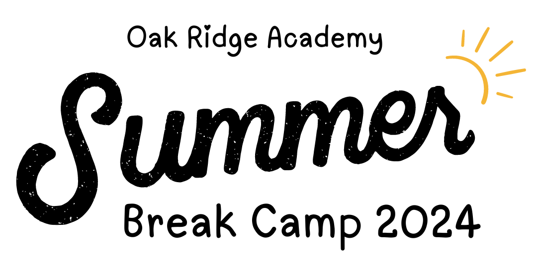 The logo for oak ridge academy summer break camp 2024