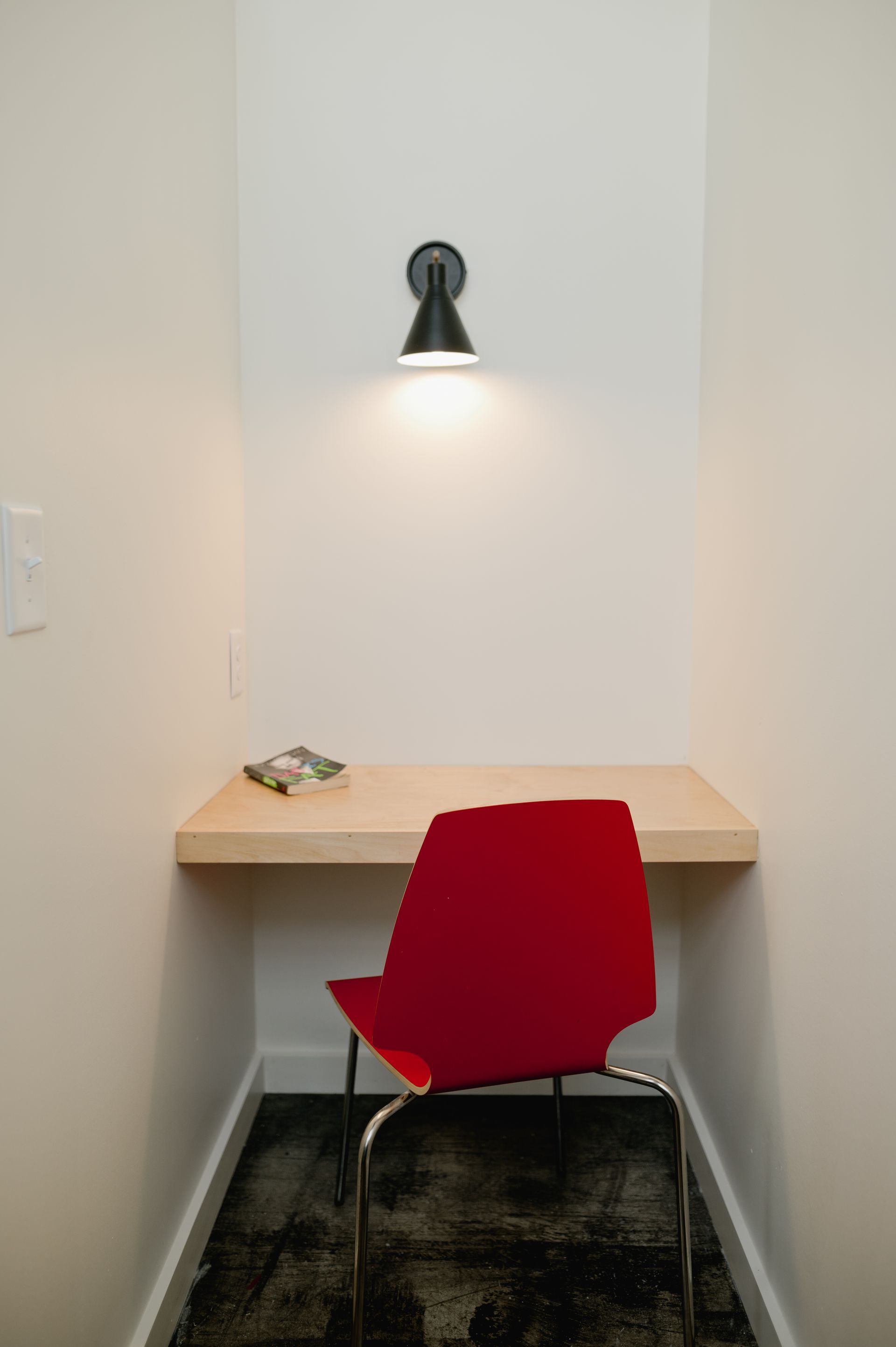 Boutique hotel desk for virtual or travel work