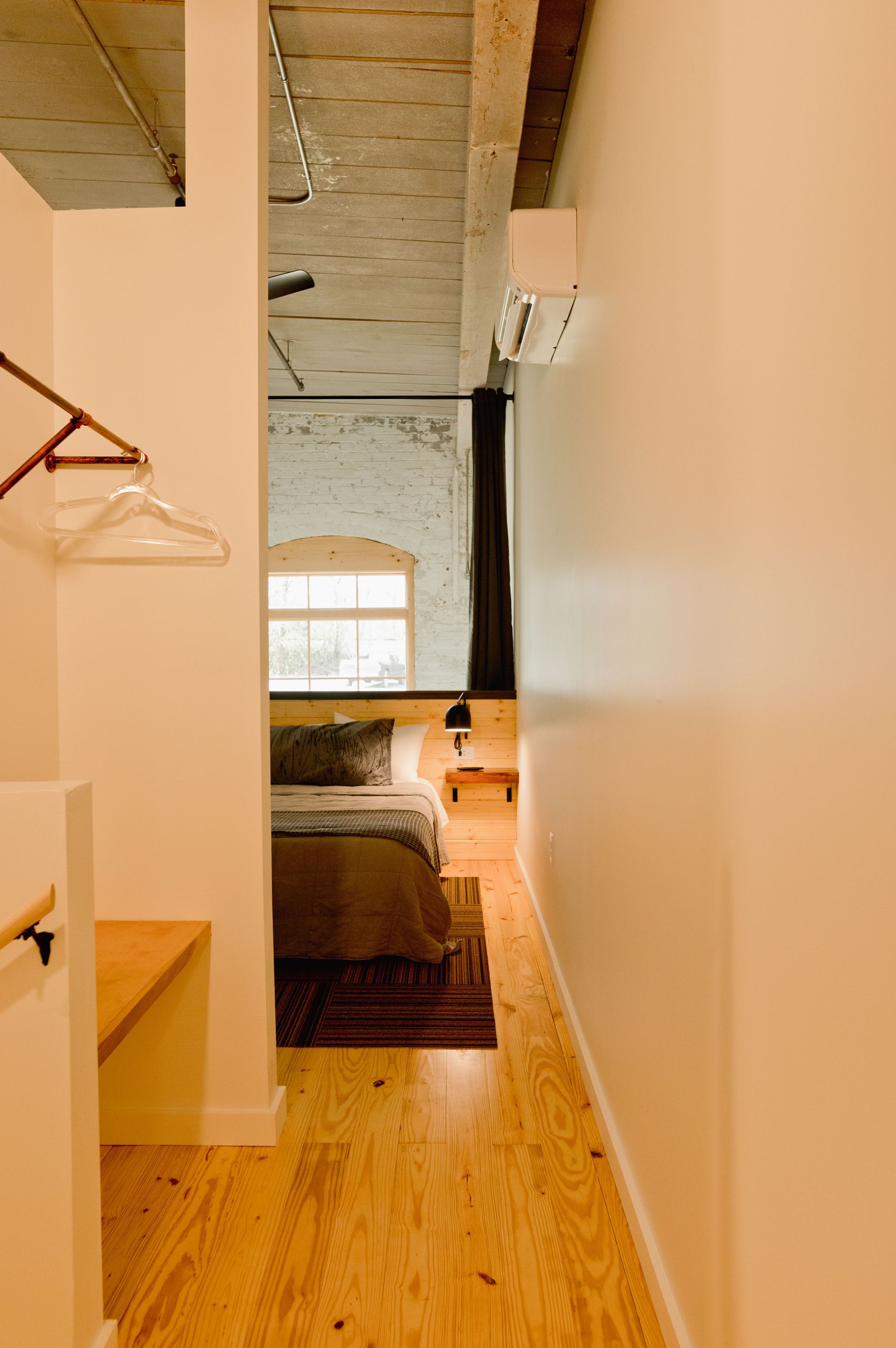 Open and large closet for guests