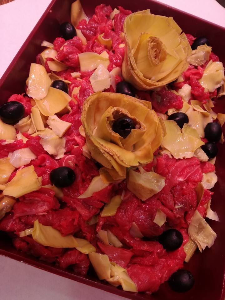 carne con carciofi