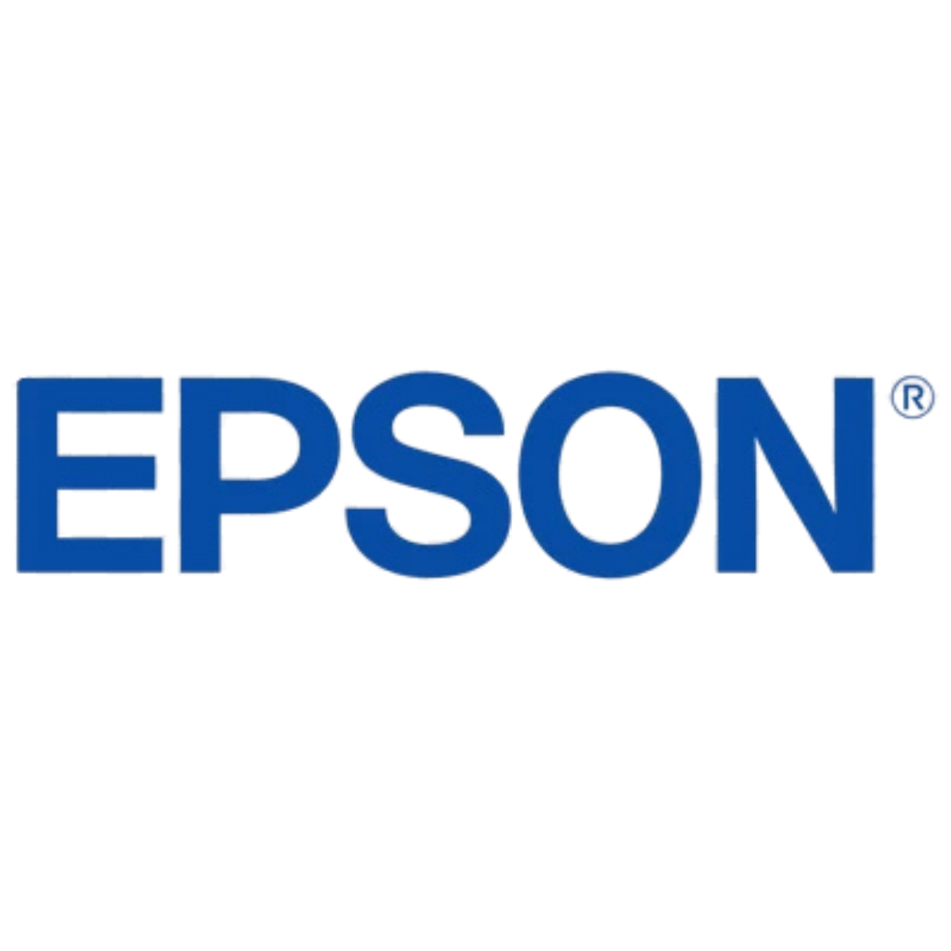 Epson blue logo on a white background