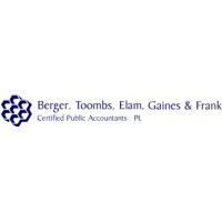 Berger, Toombs, Elam, Gaines & Frank CPA logo in blue and gray text