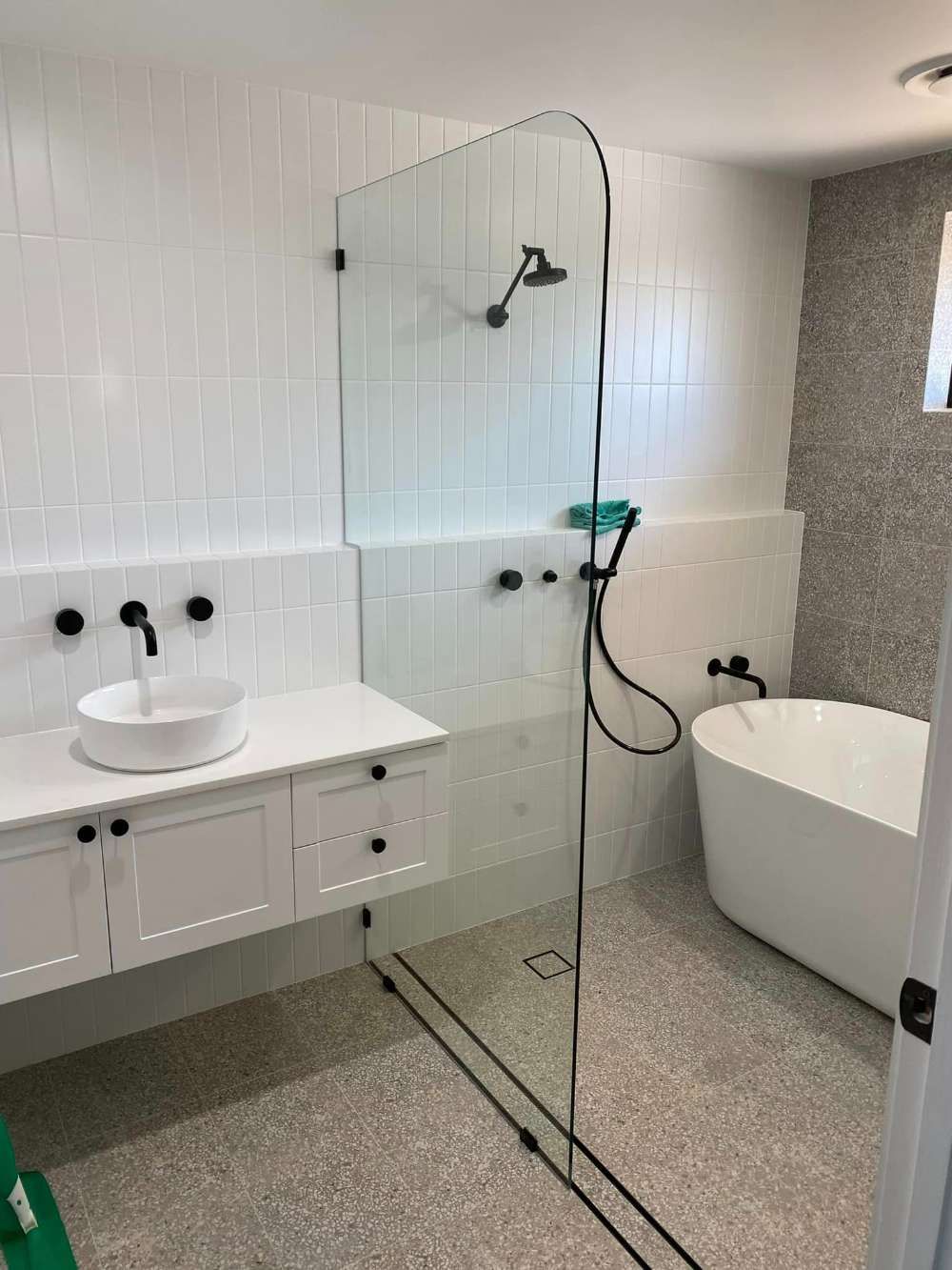 A Bathroom With a Walk in Shower and a Bathtub — All Things Windows & Doors in Goulburn, NSW