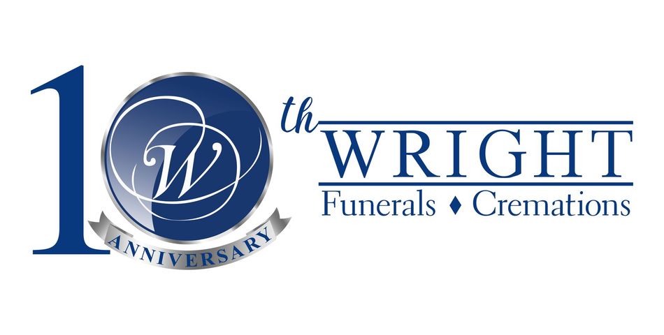 A logo for wright funerals cremations in high point
