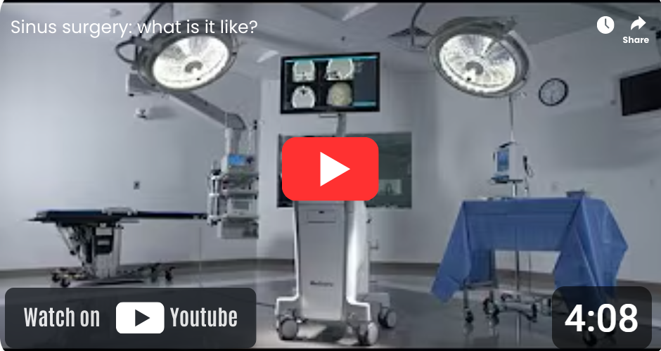 Sinus surgery video by Dr. Davis