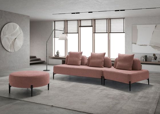 divano rosa modulabile sfoderabile a cagliari da tronu arredamenti dal 1970