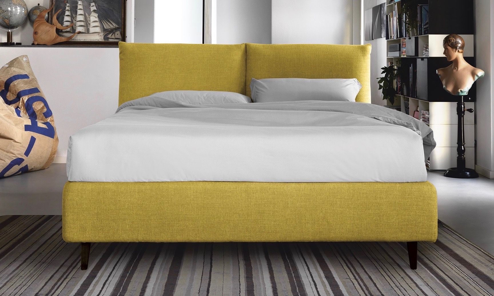 letto london con contenitore da tronu arredamenti a cagliari