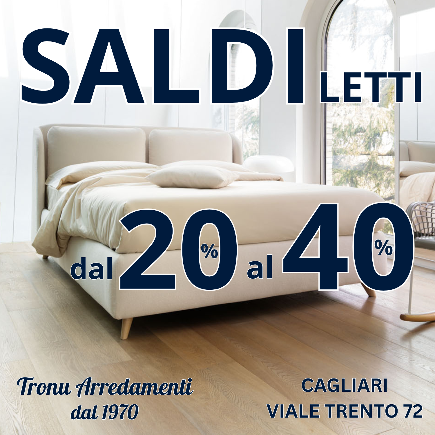 Offerta Sconto su tutti i nostri letti con il contenitore e fissi offerta letti con contenitore e materassi a Cagliari da Tronu arredamenti