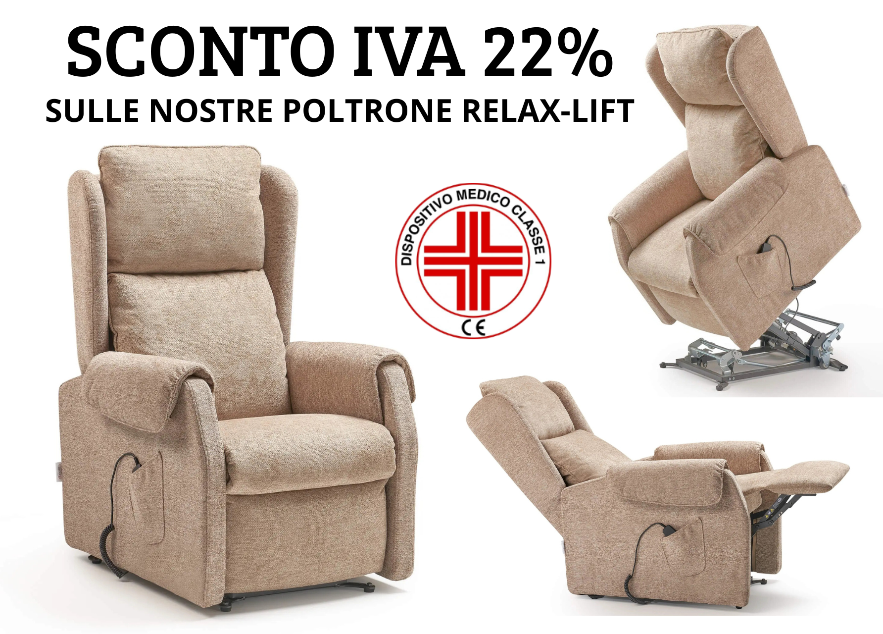 offerta poltrone relax Tronu Arredamenti Cagliari poltrone relax sanitarie alzapersona