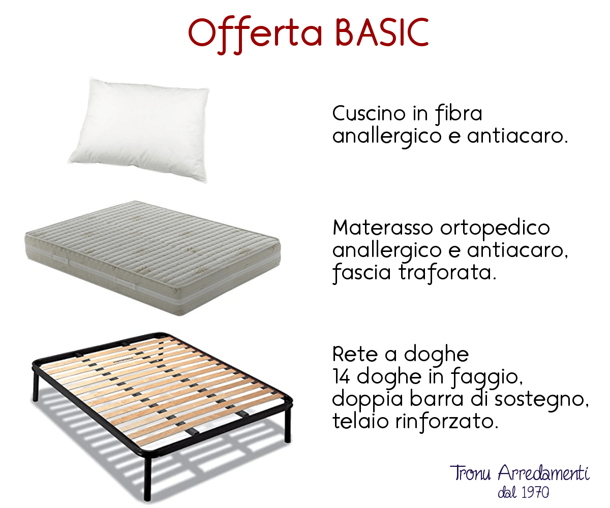Offerta Basic offerta materassi rete cuscino a cagliari