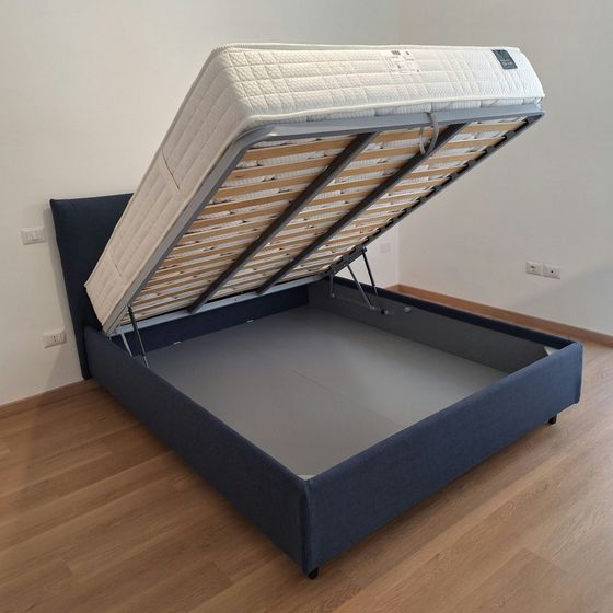 letto imbottito sfoderabile con materasso sfoderabile e lavabile a cagliari da tronu arredamenti dal 1970
