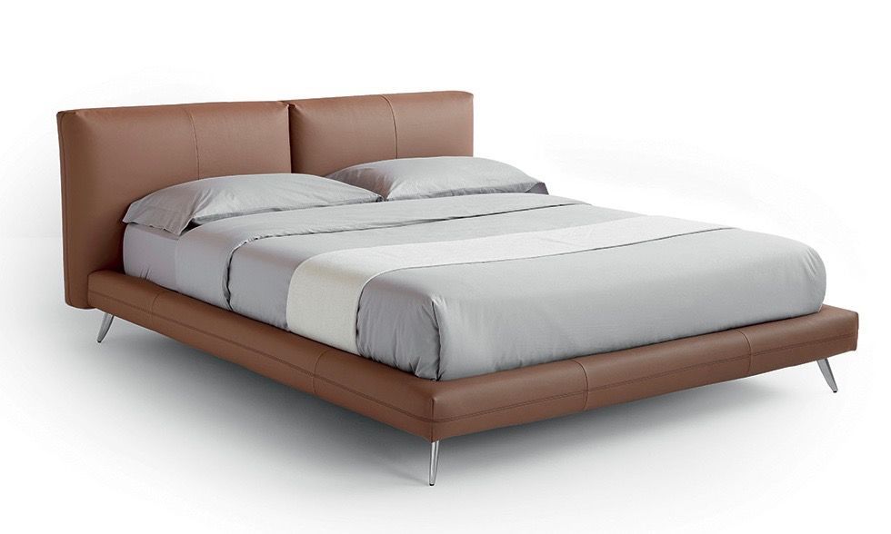 letto in pelle kuna da tronu arredamenti a cagliari