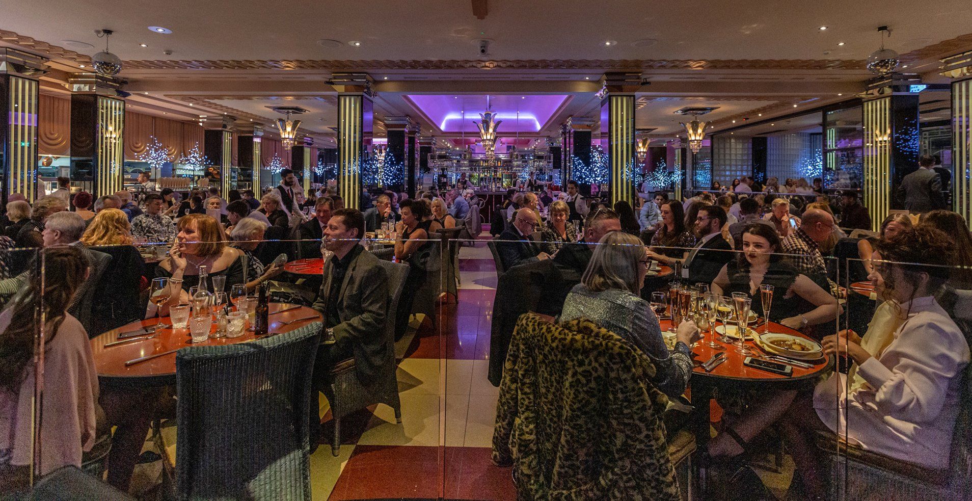 Event photography capturing the art deco at Bibis Restaurant in Leeds