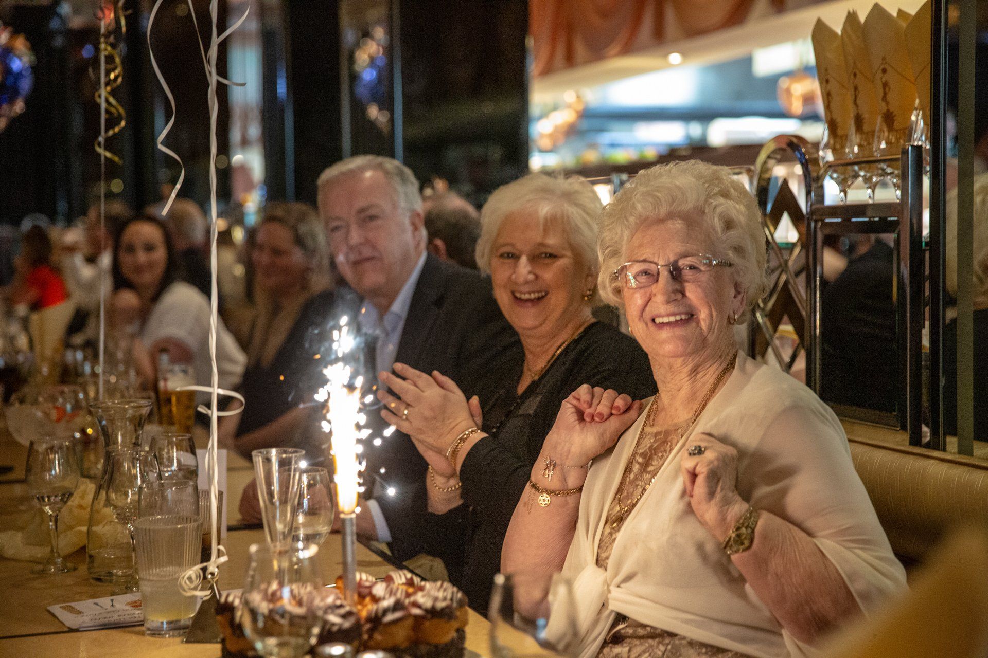 Event Photography of ladies 90th birthday party at Bibis Restaurant in Leeds