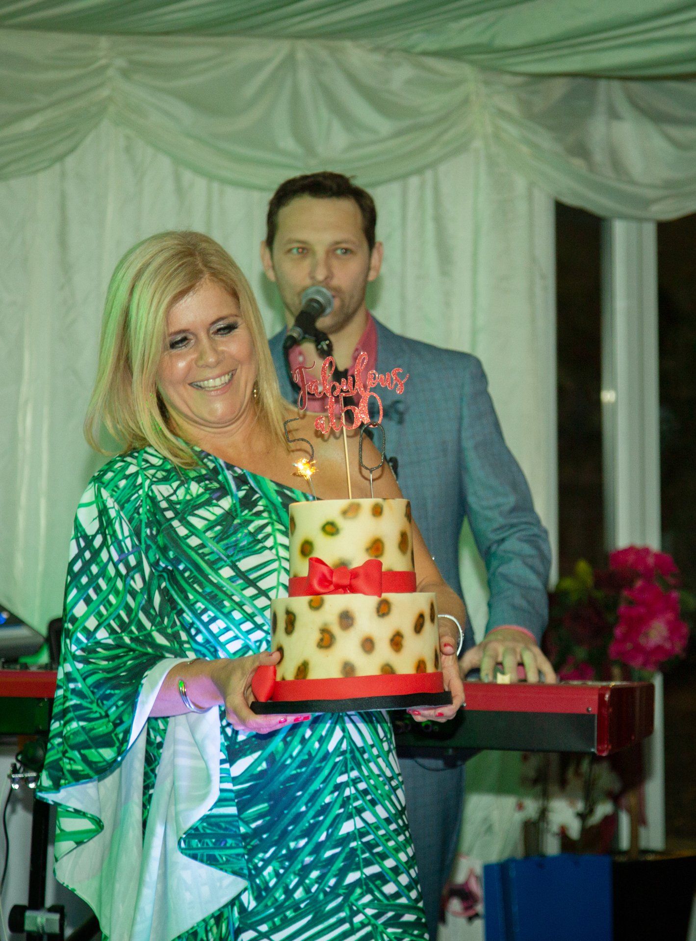 Event photography Warwick Hall near Carlisle birthday girl with cake