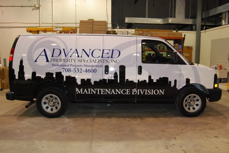White van with