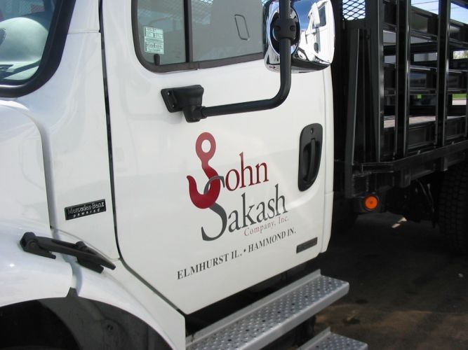 White truck with