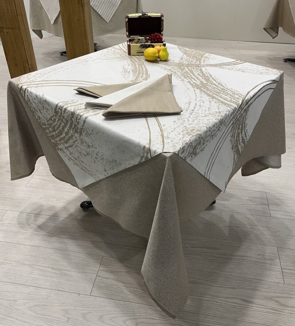 Production of fabrics for laundries in Leffe and table linen