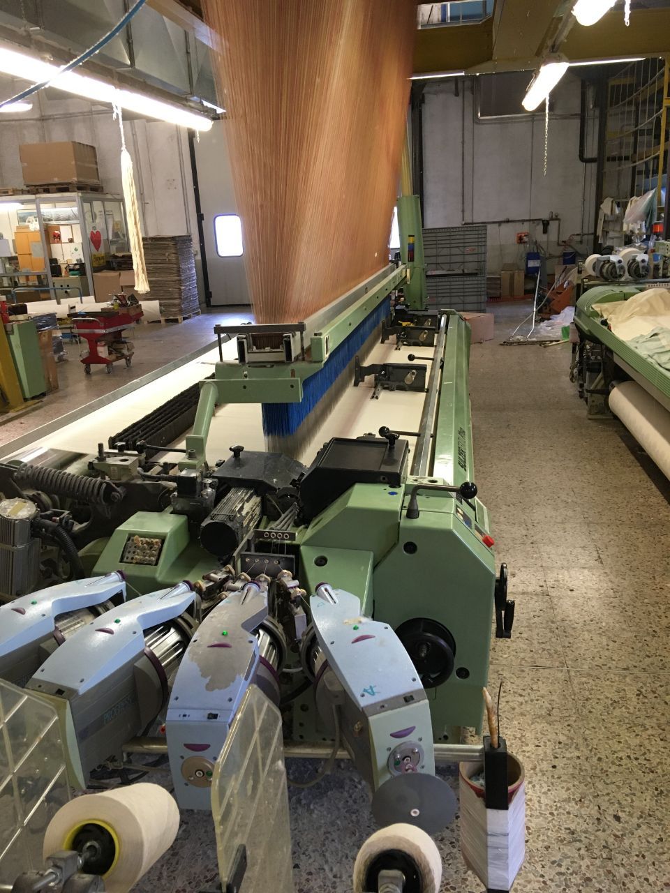 industrial machinery for fabric production
