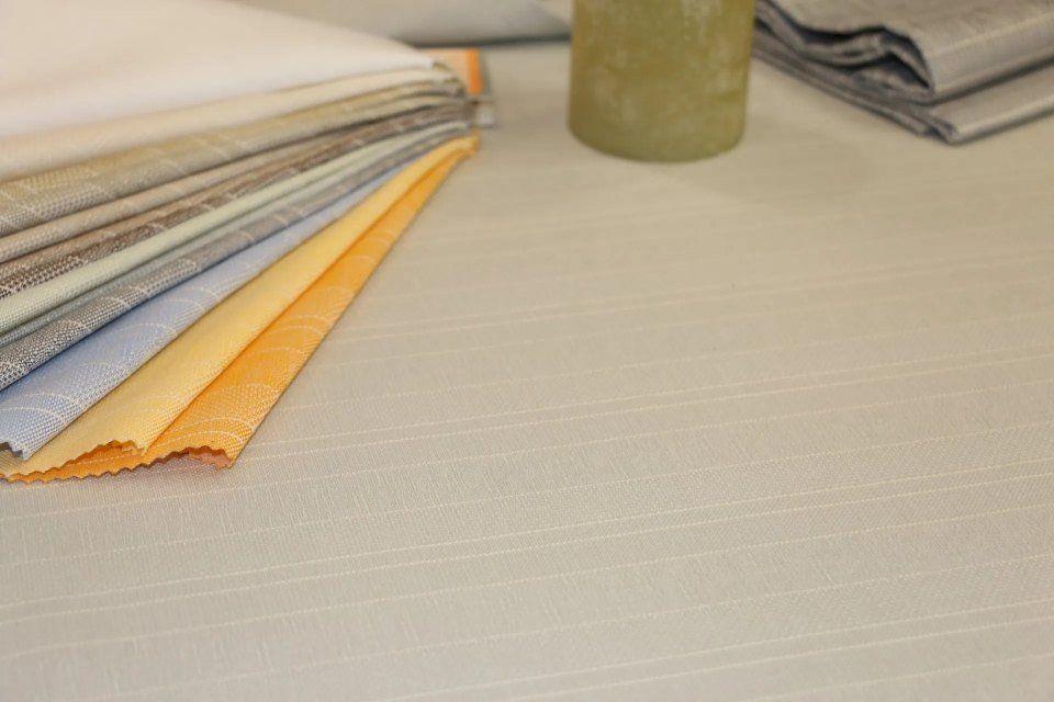 sand-coloured Panama tablecloth