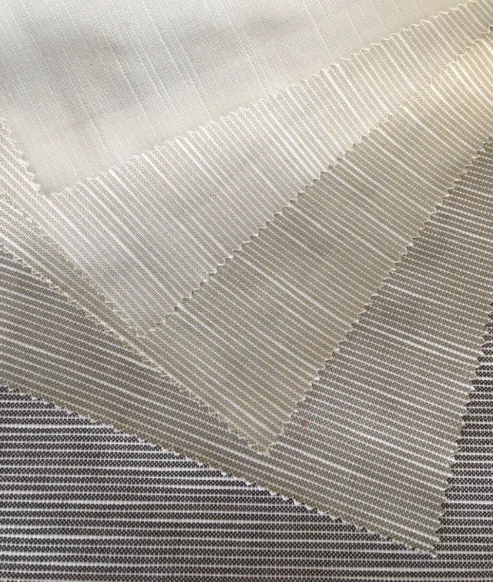 samples of cotton tablecloths in various colours