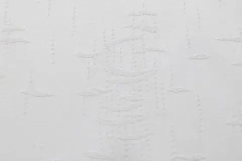 white duvet cover with embossed dashes