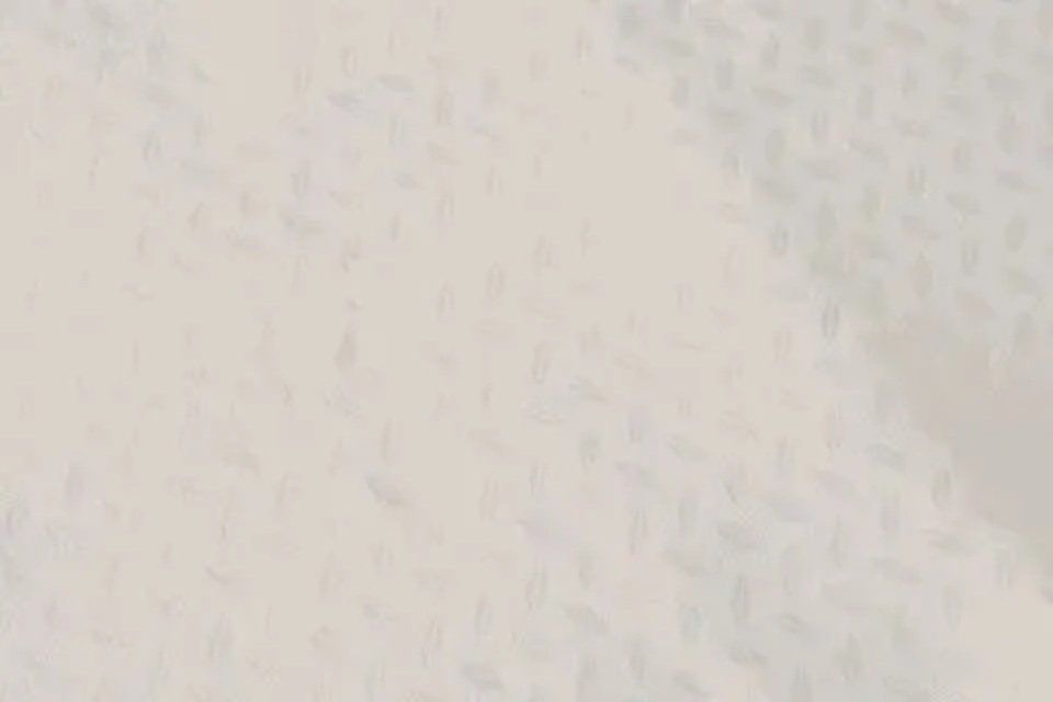 white sheet with small embossed details