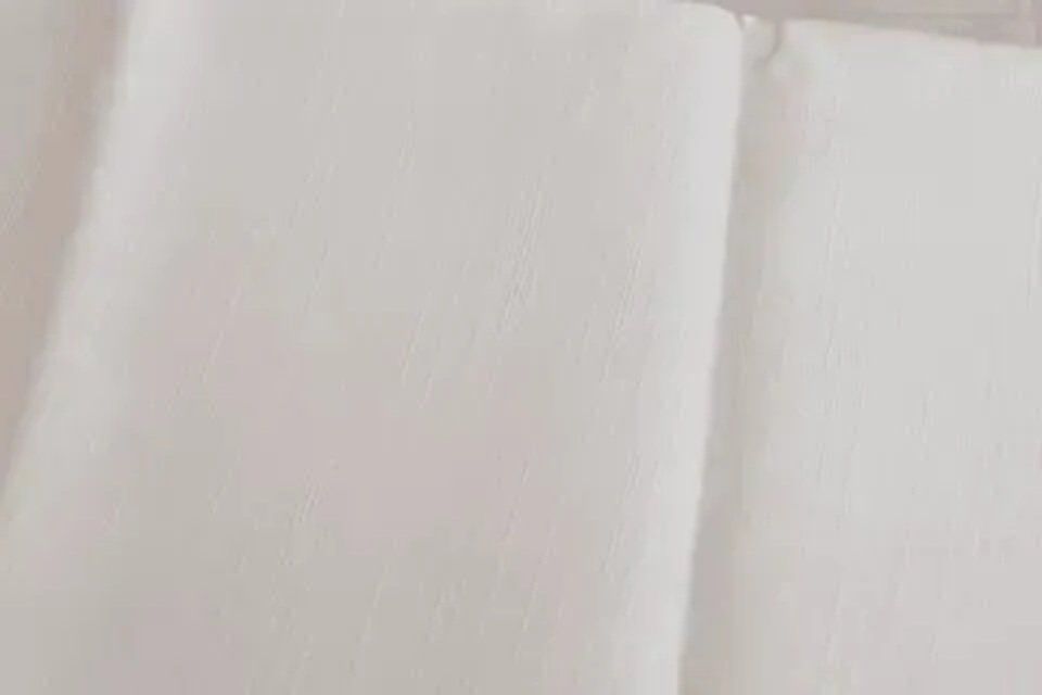 Linen cotton white sheet