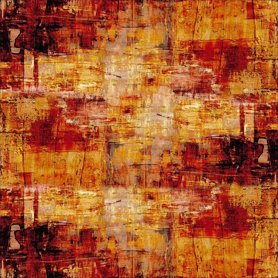 tablecloth with pattern in reddish-brown tones