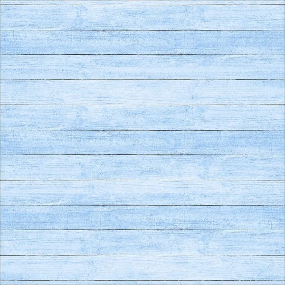 light blue wood-effect tablecloth