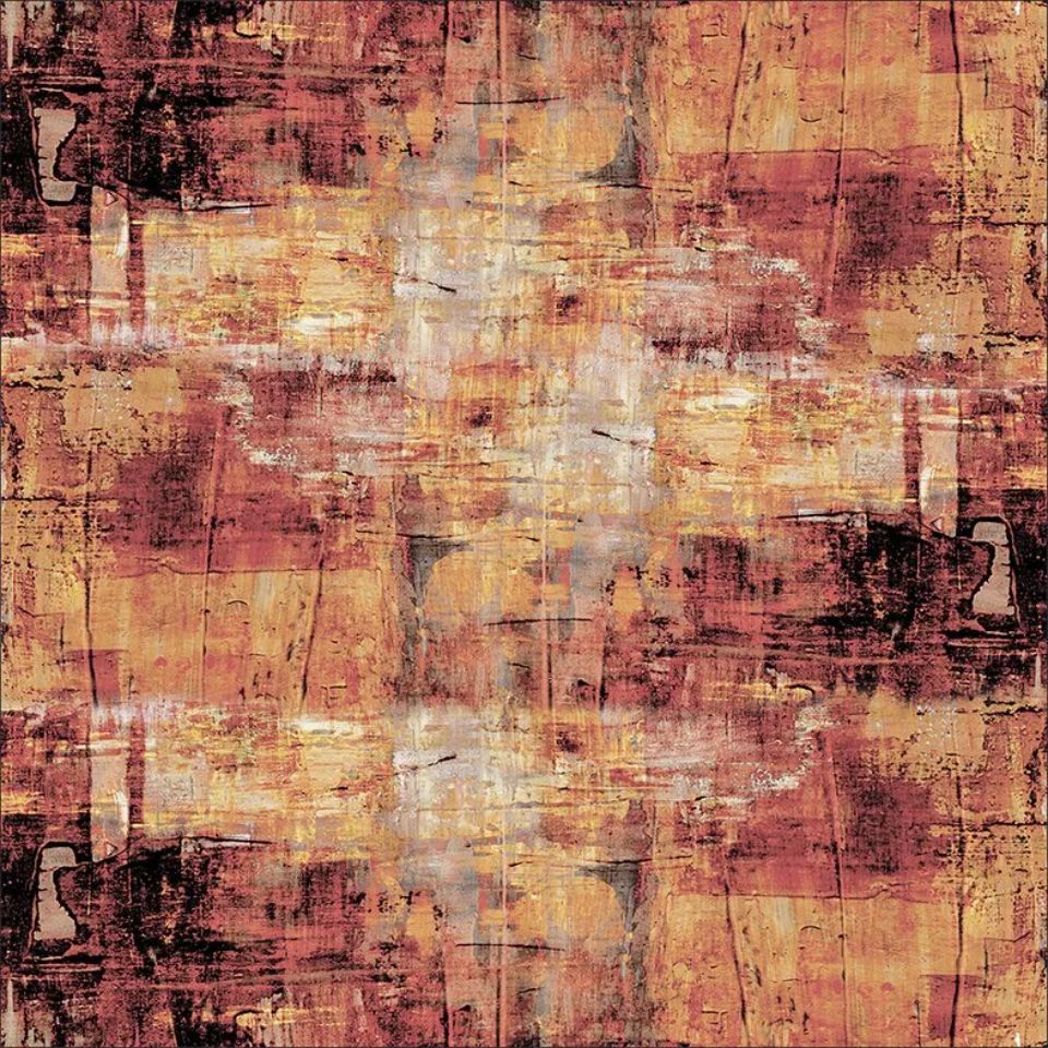 patterned tablecloth with abstract tones