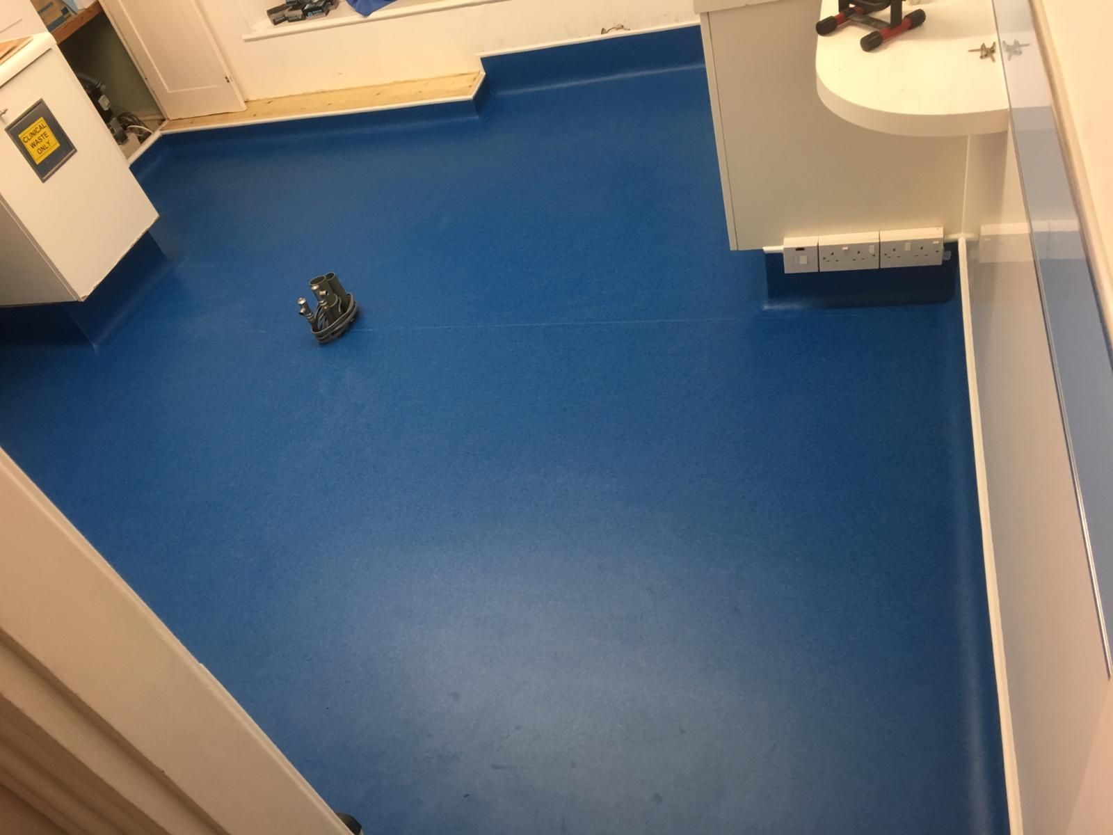 Commercial safely Flooring, Flooring for Heavy Traffic Areas with a Cap and Coving