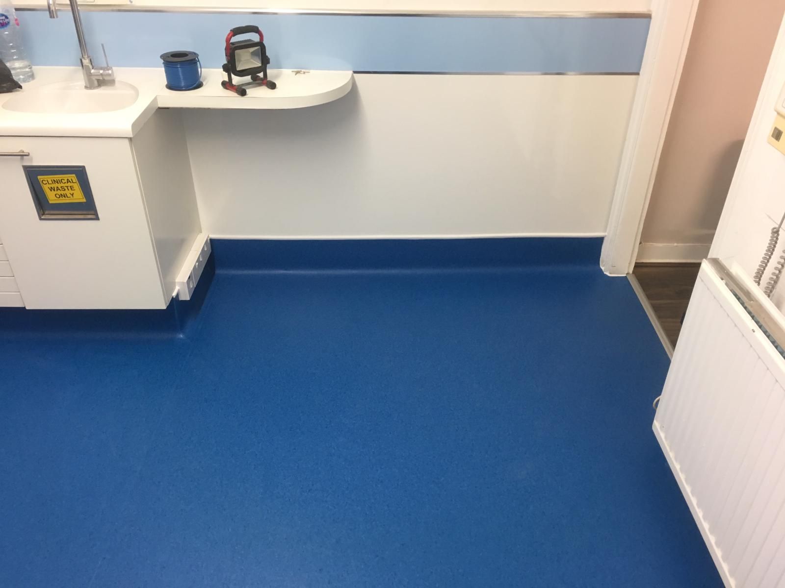 Commercial safely Flooring, Flooring for Heavy Traffic Areas with a Cap and Coving
