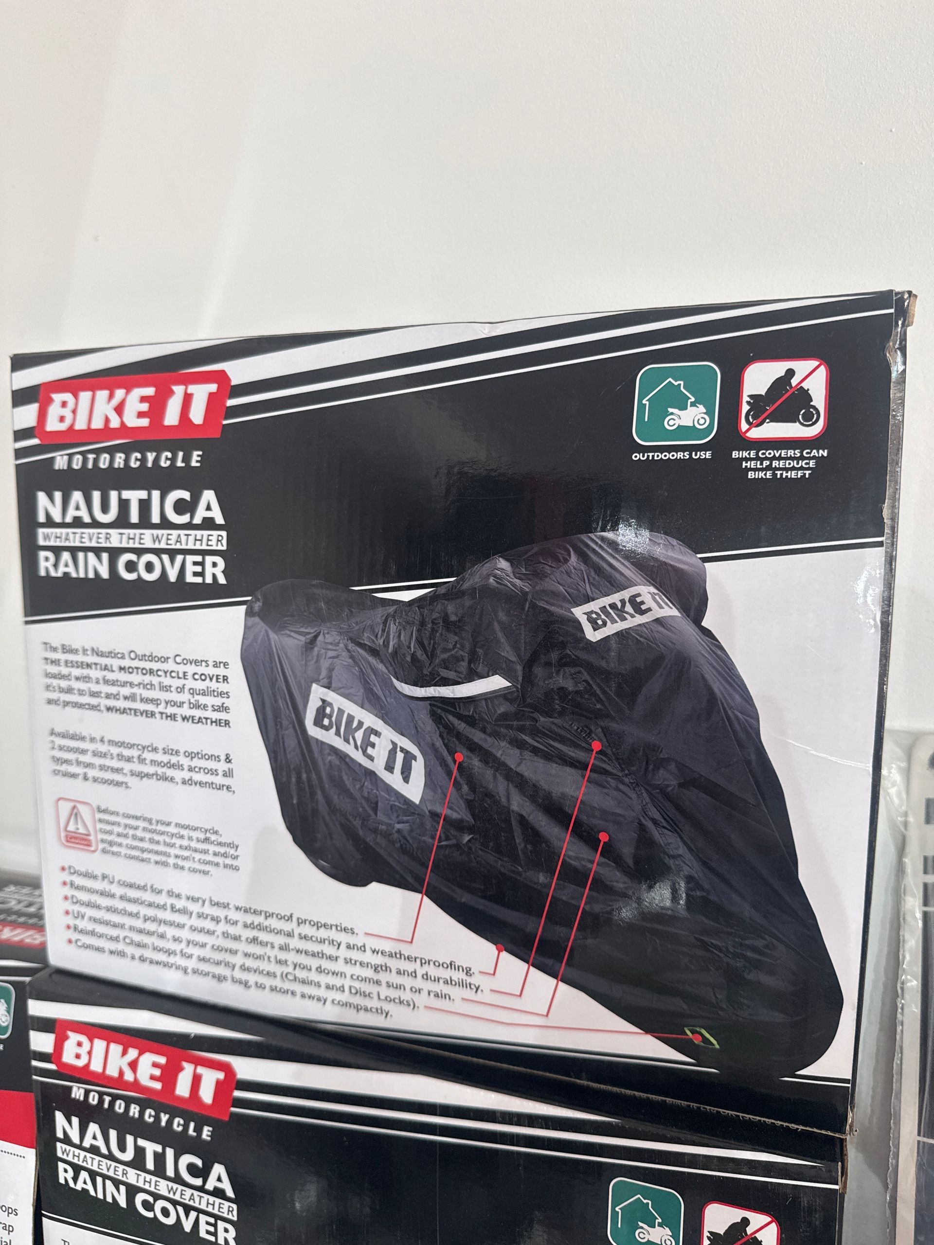 Bike It Nautica Rain Cover RCOBLK03 M
