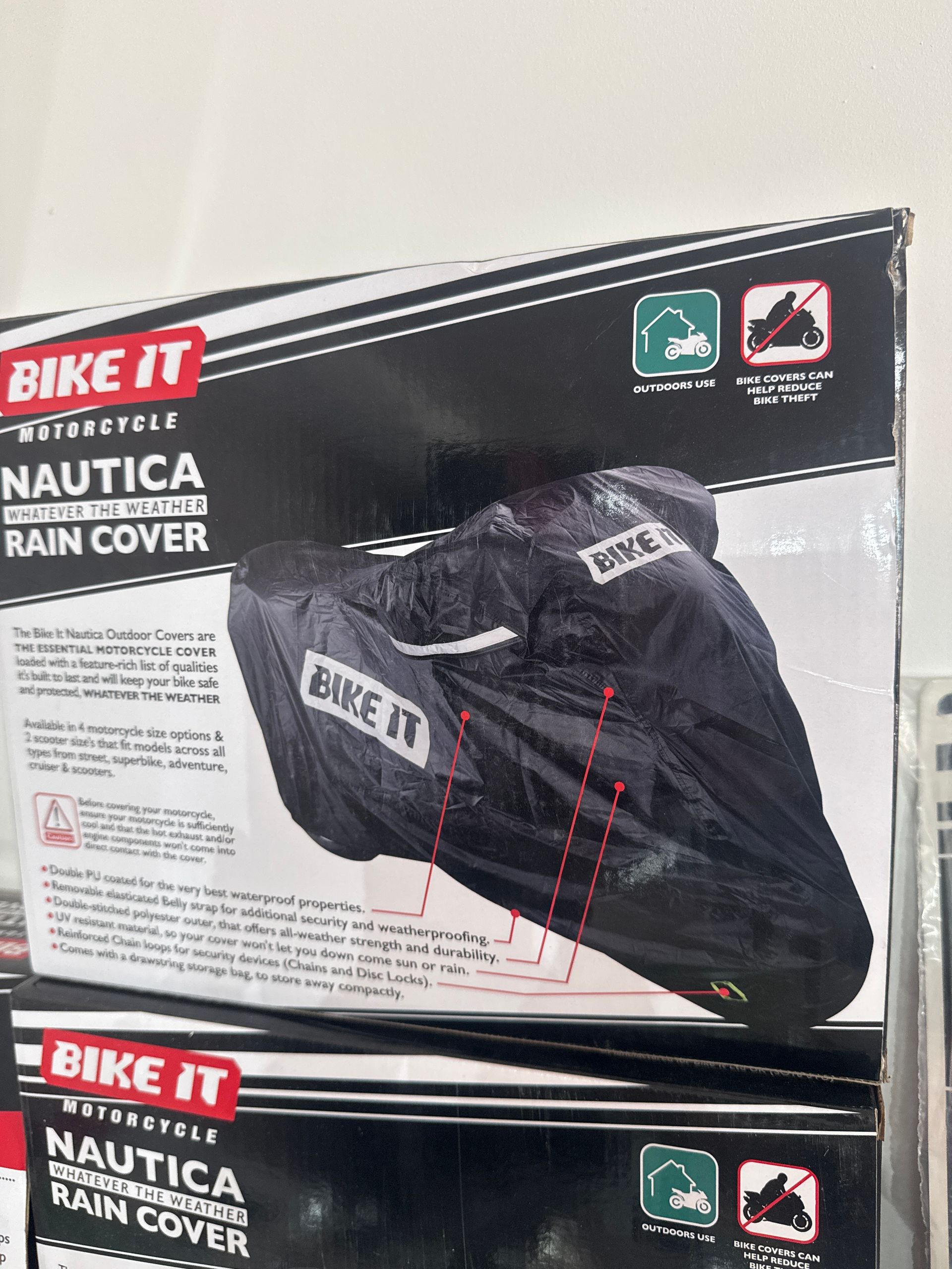 Bike It Nautica Rain Cover RCOBLK04 Large